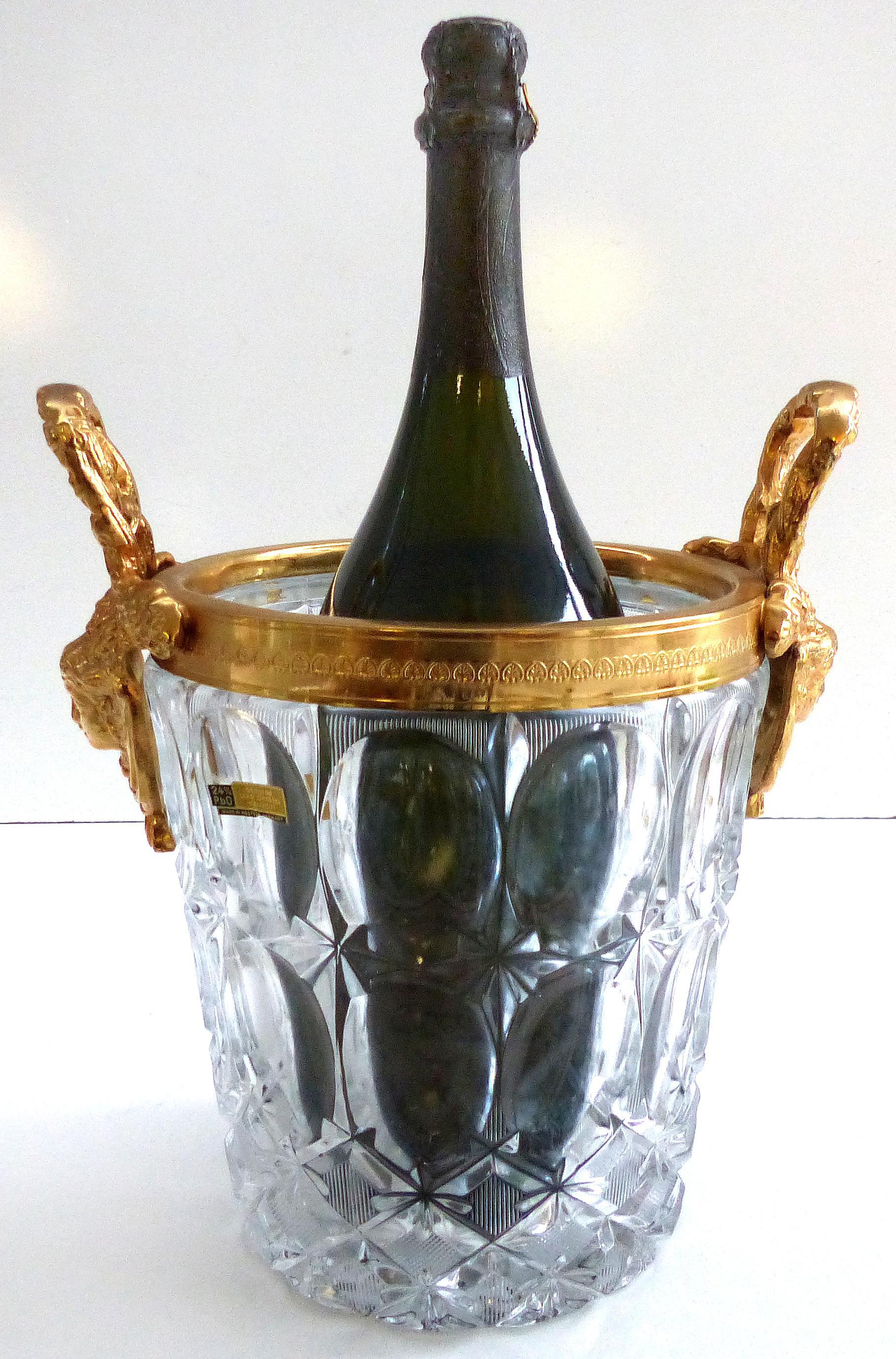 Western Germany Lead Crystal Champagne Ice Bucket | Modernism